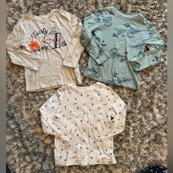Bundle of 3 Boy’s 5T Long Sleeve Shirts From sold Navy - Picture 1 of 4